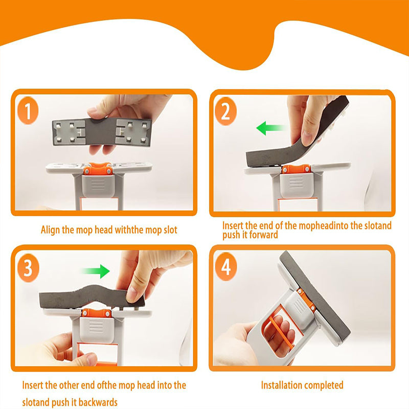Portable Hands-Free Mini Floor Mop for Easy Cleaning