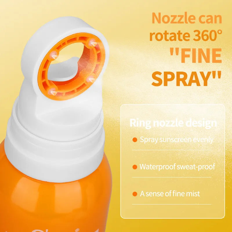 New Natural Whitening Sun Block Hydrating Sunblock Spray SPF 50 High Efficiency Sunblock Delicate Refreshing Organic Face and Body Sunscreen