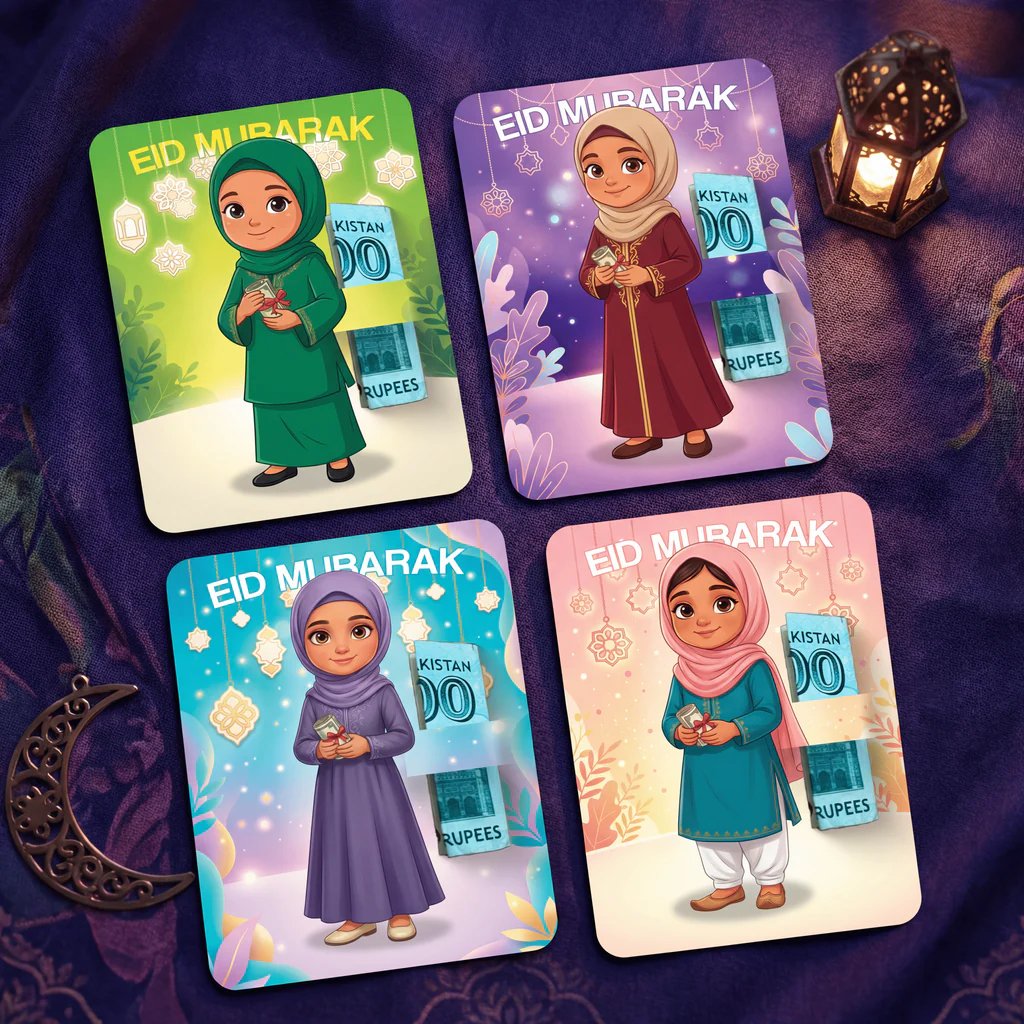 (PFM) Eidi Tuck Cards For Kids (Mix)