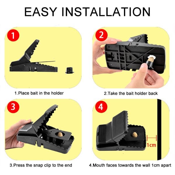 Pack of 2 New Snap Mouse Trap