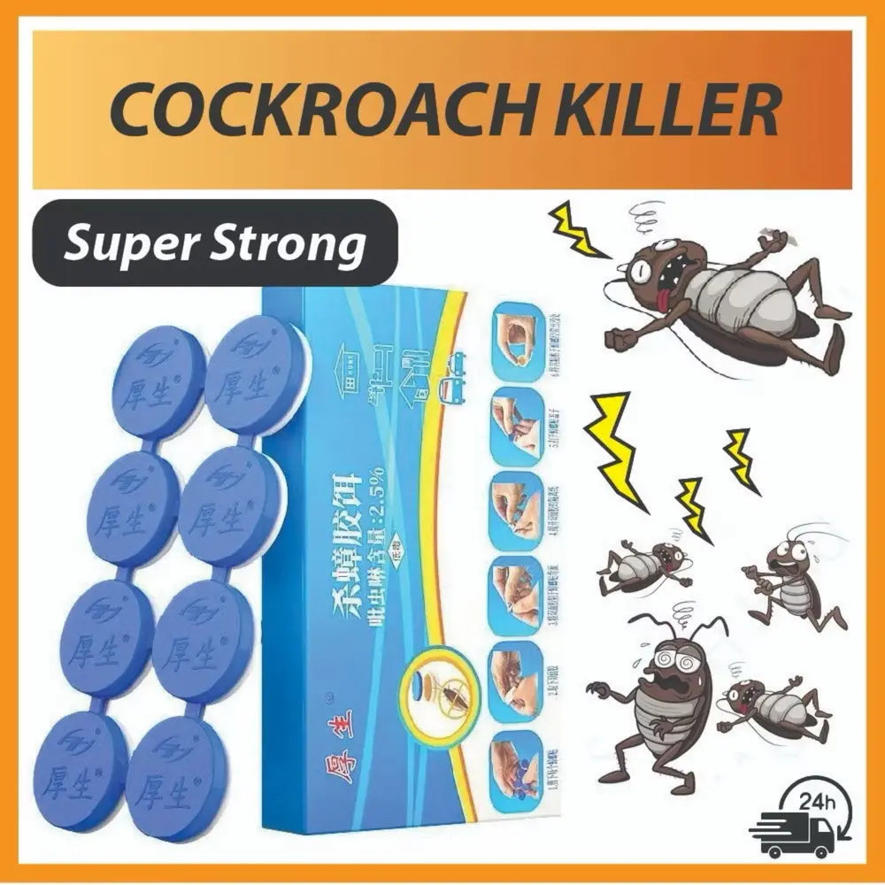 Cockroach Bait Killer – Super Strong 8pcs Pest Control Set