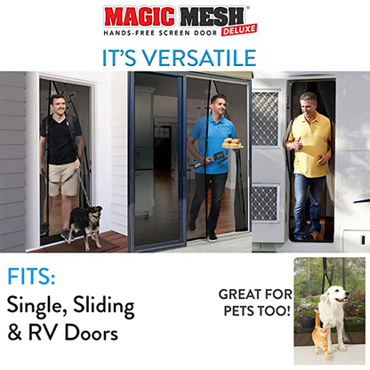 Magic Mesh Magnetic Screen Door 80x36 Inch Pack of 2 |