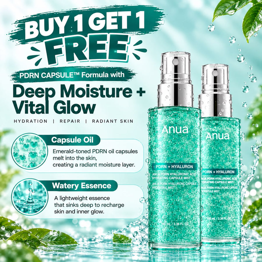 BUY 1 GET 1 FREE Anua PDRN Hyaluronic Acid Hydrating Capsule Mist 100ml