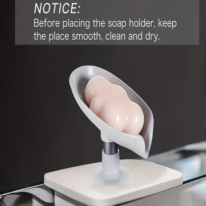 Simple and creative soap box, soap storage rack, suction cup draining soap rack for bathroom, bathroom, and kitchen storage, perfect for Christmas and New Year outfits