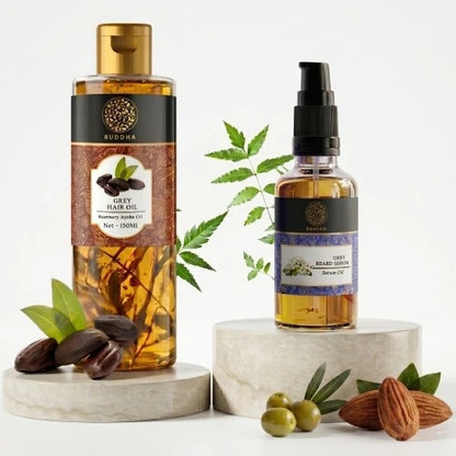 Anti Grey Beard Serum Oil - 100% Ayush Certified - For Premature Greying and Restore Natural Beard Color
