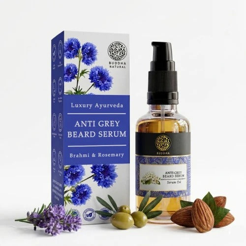 Anti Grey Beard Serum Oil - 100% Ayush Certified - For Premature Greying and Restore Natural Beard Color