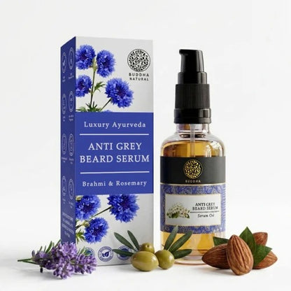 Anti Grey Beard Serum Oil - 100% Ayush Certified - For Premature Greying and Restore Natural Beard Color