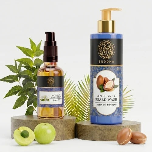 Anti Grey Beard Serum Oil - 100% Ayush Certified - For Premature Greying and Restore Natural Beard Color