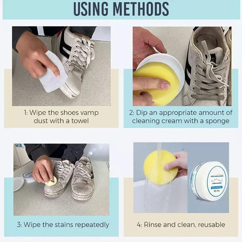 White Shoe Cleaning Cream Leather Shoes Cleaning Cream